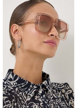 Gucci okulary przeciwsłoneczne damskie kolor transparentny ze sklepu ANSWEAR.com w kategorii Okulary przeciwsłoneczne damskie - zdjęcie 166089787