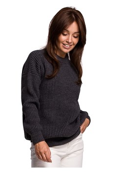 Be Wear Sweter w kolorze antracytowym ze sklepu Limango Polska w kategorii Swetry damskie - zdjęcie 166090255