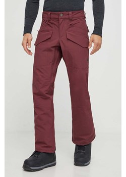 Burton spodnie Covert 2.0 kolor bordowy ze sklepu ANSWEAR.com w kategorii Spodnie męskie - zdjęcie 166092797