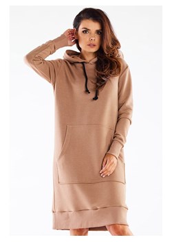 INFINITE YOU Sukienka w kolorze beżowym ze sklepu Limango Polska w kategorii Sukienki - zdjęcie 166111555