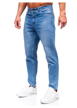 Niebieskie spodnie jeansowe męskie regular fit Denley GT23 ze sklepu Denley w kategorii Jeansy męskie - zdjęcie 166112486