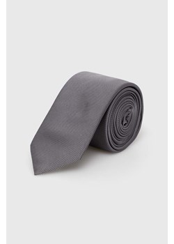 HUGO krawat jedwabny kolor czarny 50468199 ze sklepu ANSWEAR.com w kategorii Krawaty - zdjęcie 166114226