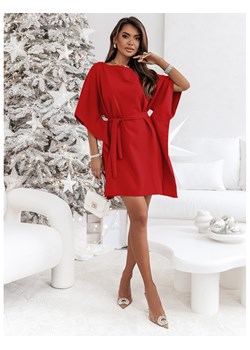 Kobieca sukienka nietoperz CANDICE - czerwona ze sklepu magmac.pl w kategorii Sukienki - zdjęcie 166124798