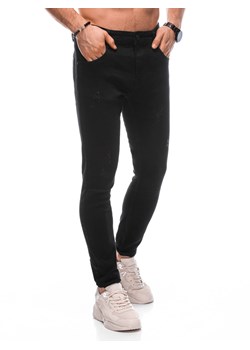 Spodnie męskie jeansowe 1443P - czarne ze sklepu Edoti w kategorii Spodnie męskie - zdjęcie 166125016