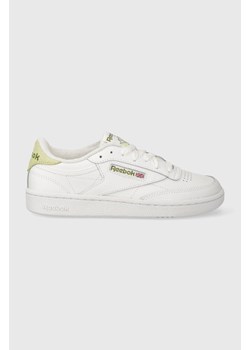 Reebok sneakersy skórzane Club C 85 kolor biały ze sklepu ANSWEAR.com w kategorii Buty sportowe damskie - zdjęcie 166127546