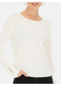 Jednokolorowy sweter z okrągłym dekoltem L'AF Alpi ze sklepu Eye For Fashion w kategorii Swetry damskie - zdjęcie 166140296