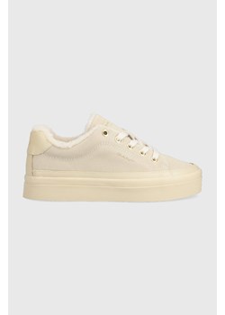 Gant sneakersy zamszowe Avona kolor beżowy 27533155.G11 ze sklepu ANSWEAR.com w kategorii Buty sportowe damskie - zdjęcie 166141289