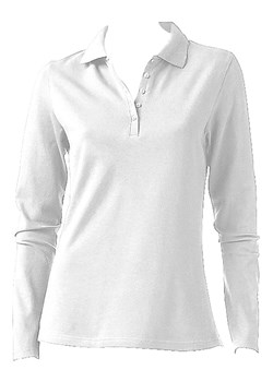 Heine Koszulka polo w kolorze białym ze sklepu Limango Polska w kategorii Bluzki damskie - zdjęcie 166142437