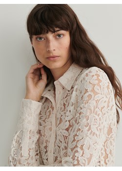 Reserved - Koronkowa koszula - złamana biel ze sklepu Reserved w kategorii Koszule damskie - zdjęcie 166144749