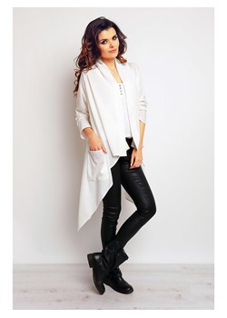 INFINITE YOU Kardigan w kolorze białym ze sklepu Limango Polska w kategorii Swetry damskie - zdjęcie 166150597