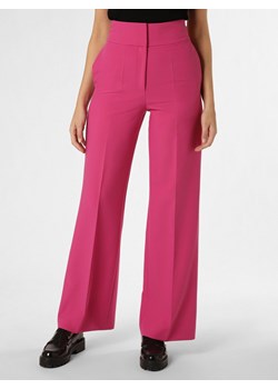 HUGO Spodnie Kobiety wyrazisty róż jednolity ze sklepu vangraaf w kategorii Spodnie damskie - zdjęcie 166150765
