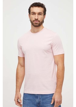 BOSS t-shirt bawełniany kolor różowy 50468347 ze sklepu ANSWEAR.com w kategorii T-shirty męskie - zdjęcie 166151785