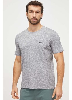 BOSS t-shirt lounge kolor szary melanżowy ze sklepu ANSWEAR.com w kategorii T-shirty męskie - zdjęcie 166152065