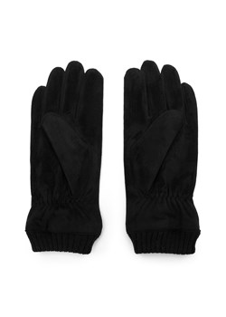 Męskie rękawiczki z ukośnym przeszyciem i ściągaczem ze sklepu WITTCHEN w kategorii Rękawiczki damskie - zdjęcie 166156087