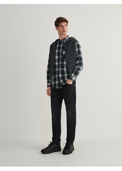 Reserved - Koszula regular fit w kratę - ciemnozielony ze sklepu Reserved w kategorii Koszule męskie - zdjęcie 166159317