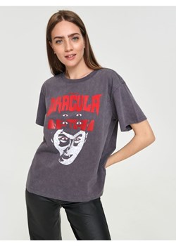 Sinsay - Koszulka Dracula - szary ze sklepu Sinsay w kategorii Bluzki damskie - zdjęcie 166161109