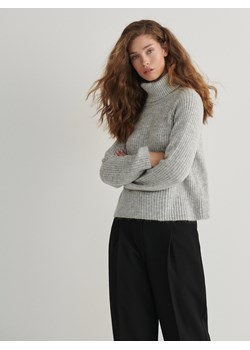 Reserved - Sweter z golfem - jasnoszary ze sklepu Reserved w kategorii Swetry damskie - zdjęcie 166166426