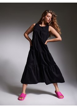 Sinsay - Sukienka maxi z marszczeniami - czarny ze sklepu Sinsay w kategorii Sukienki - zdjęcie 166167097