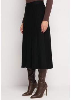 Czarna Rozkloszowana Spódnica Midi Stellonia ze sklepu Born2be Odzież w kategorii Spódnice - zdjęcie 166167746