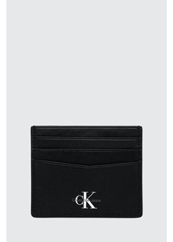 Calvin Klein Jeans etui na karty skórzane kolor czarny ze sklepu ANSWEAR.com w kategorii Portfele męskie - zdjęcie 166173838