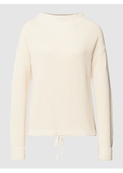 Sweter z dzianiny z prążkowanymi wykończeniami ze sklepu Peek&Cloppenburg  w kategorii Swetry damskie - zdjęcie 166174099