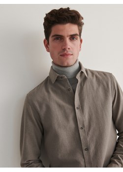 Reserved - Koszula regular fit - beżowy ze sklepu Reserved w kategorii Koszule męskie - zdjęcie 166179659