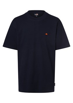 ellesse T-shirt męski Mężczyźni Bawełna granatowy wypukły wzór tkaniny ze sklepu vangraaf w kategorii T-shirty męskie - zdjęcie 166181386