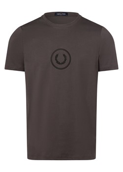 Fred Perry T-shirt męski Mężczyźni Bawełna antracytowy jednolity ze sklepu vangraaf w kategorii T-shirty męskie - zdjęcie 166181395