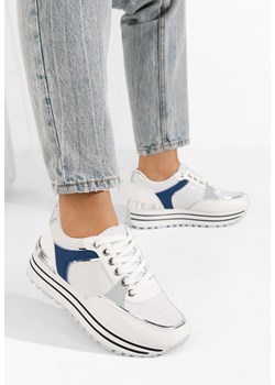 Białe sneakersy na platformie Jasena ze sklepu Zapatos w kategorii Buty sportowe damskie - zdjęcie 166184229