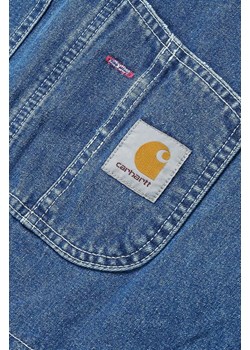 Carhartt WIP ogrodniczki bawełniane Bib Overall Bib Overall kolor niebieski I022946-BLACKSTONE ze sklepu PRM w kategorii Jeansy męskie - zdjęcie 166191156