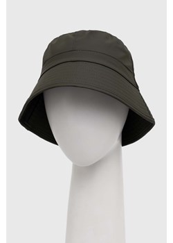 Rains kapelusz Bucket Hat 2001 kolor zielony 2001.-GREEN ze sklepu PRM w kategorii Kapelusze damskie - zdjęcie 166191196