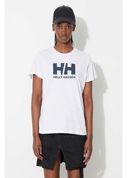 Helly Hansen t-shirt bawełniany kolor szary 34112-001 ze sklepu PRM w kategorii Bluzki damskie - zdjęcie 166191368