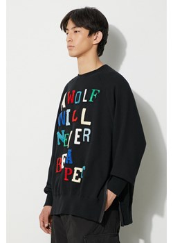 Undercover bluza bawełniana Sweatshirt męska kolor czarny wzorzysta UC2C4811.2 ze sklepu PRM w kategorii Bluzy męskie - zdjęcie 166191975