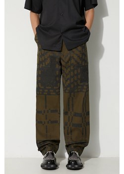 Engineered Garments spodnie bawełniane Fatigue Pant kolor zielony proste 23F1F004.CT255 ze sklepu PRM w kategorii Spodnie męskie - zdjęcie 166192045