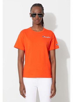 Champion t-shirt damski kolor pomarańczowy 114167-KK002 ze sklepu PRM w kategorii Bluzki damskie - zdjęcie 166192275