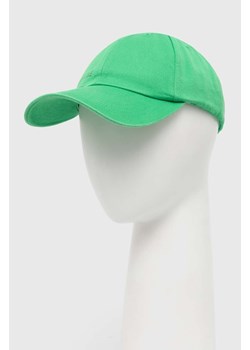Pangaia czapka z daszkiem kolor zielony z nadrukiem ze sklepu PRM w kategorii Czapki z daszkiem damskie - zdjęcie 166192488