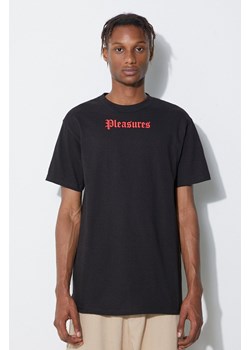 PLEASURES t-shirt bawełniany kolor czarny z nadrukiem ze sklepu PRM w kategorii T-shirty męskie - zdjęcie 166192548