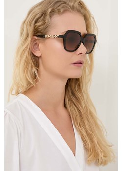 Burberry okulary przeciwsłoneczne JONI damskie kolor brązowy 0BE4389 ze sklepu PRM w kategorii Okulary przeciwsłoneczne damskie - zdjęcie 166192606