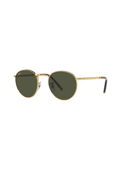 Ray-Ban okulary przeciwsłoneczne NEW ROUND kolor złoty 0RB3637 ze sklepu PRM w kategorii Okulary przeciwsłoneczne damskie - zdjęcie 166192775