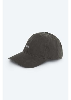 Wood Wood czapka z daszkiem bawełniana Low profile twill cap kolor zielony gładka 12110804.7083 ze sklepu PRM w kategorii Czapki z daszkiem męskie - zdjęcie 166192798