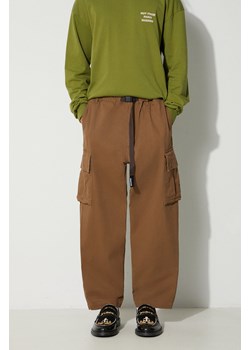 Manastash spodnie Flex Climber Cargo Pant męskie kolor brązowy proste 7923910003 ze sklepu PRM w kategorii Spodnie męskie - zdjęcie 166193125