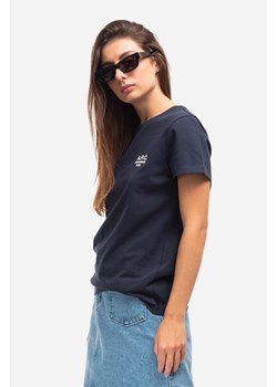 A.P.C. t-shirt bawełniany Denise kolor granatowy COEZC.F26842-DARKNAVY ze sklepu PRM w kategorii Bluzki damskie - zdjęcie 166193166