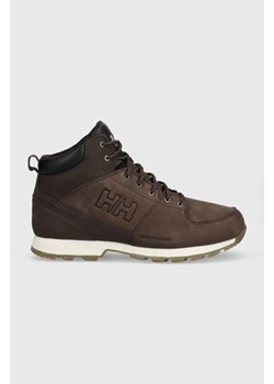 Helly Hansen buty wysokie Tsuga męskie kolor brązowy 11454-724 ze sklepu PRM w kategorii Buty trekkingowe męskie - zdjęcie 166193219