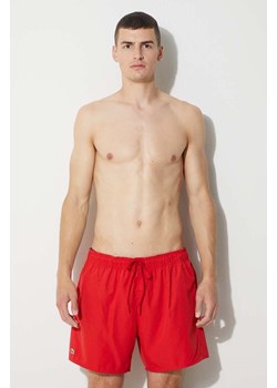 Lacoste szorty kąpielowe kolor czerwony ze sklepu PRM w kategorii Kąpielówki - zdjęcie 166193237