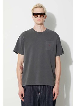 Gramicci t-shirt bawełniany One Point Tee kolor szary gładki ze sklepu PRM w kategorii T-shirty męskie - zdjęcie 166193357