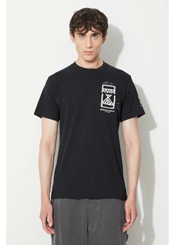 Engineered Garments t-shirt bawełniany kolor czarny 22S1H010-RP001D ze sklepu PRM w kategorii T-shirty męskie - zdjęcie 166193615