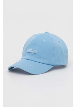 Columbia czapka z daszkiem kolor niebieski z aplikacją 2032041-890 ze sklepu PRM w kategorii Czapki z daszkiem męskie - zdjęcie 166194156