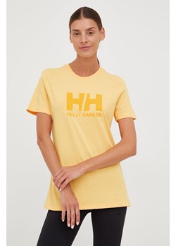 Helly Hansen t-shirt bawełniany kolor pomarańczowy 34112-001 ze sklepu PRM w kategorii Bluzki damskie - zdjęcie 166194179