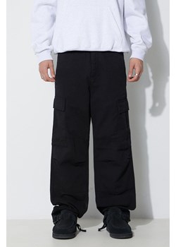 Carhartt WIP spodnie bawełniane Regular Cargo Pant kolor czarny proste I030475.BLACK ze sklepu PRM w kategorii Spodnie męskie - zdjęcie 166194457