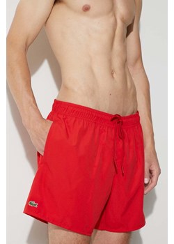 Lacoste szorty kąpielowe kolor czerwony ze sklepu PRM w kategorii Kąpielówki - zdjęcie 166194545